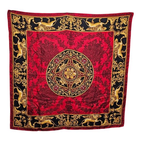 Thomas Jefferson Monticello Memorial Foundation 100% Silk Scarf Made in Japan - Picture 2 of 7